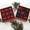 9Pcs Vintage Plaid Fabric Christmas Ball Set Grid Pattern Christmas Gift Spheres  Home Decor