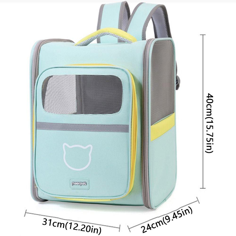 Breathable Pet Carrier Backpack Windproof Pet Travel Backpack Cat Outdoor Bag  Outdoor Activities