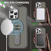 For iPhone 13 Pro Case Compatible with MagSafe PC+TPU Phone Cover with Kickstand
