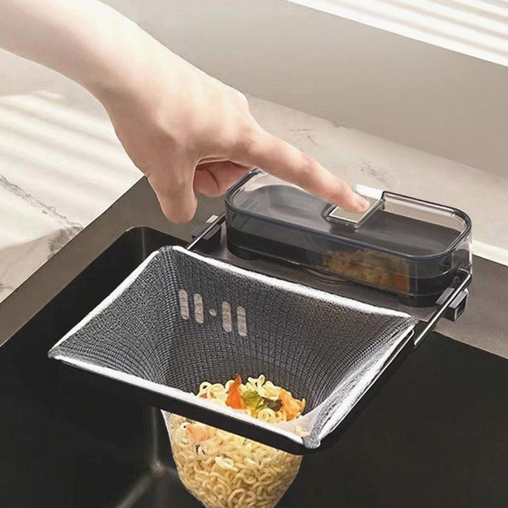 New Hanging Net Kitchen Drainage Rack Multi-Purpose Filter Bag Leftovers Filter Triangle Food Drainer Kitchen