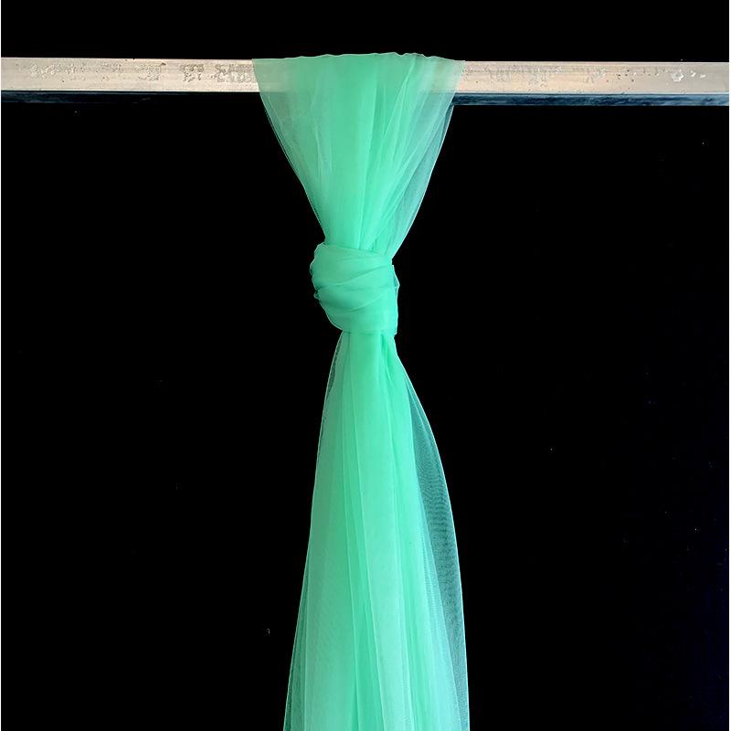 High-Density Swiss Gauze Wedding Decoration: Chair Backs, Curtains, Ceiling & Table Decor