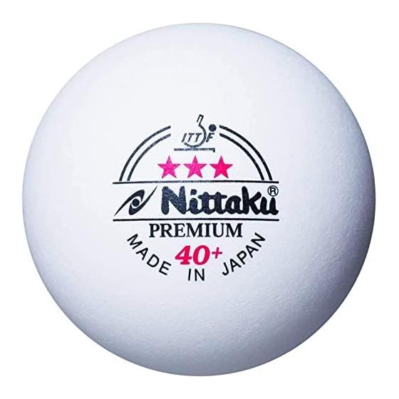 Мяч для настольного тенниса Nittaku Международно сертифицированный Пластиковый 3 звезды Премиум