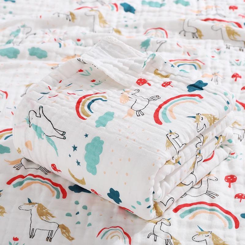 Newborn Baby Six-Layer Pure Cotton Gauze Towel and Blanket