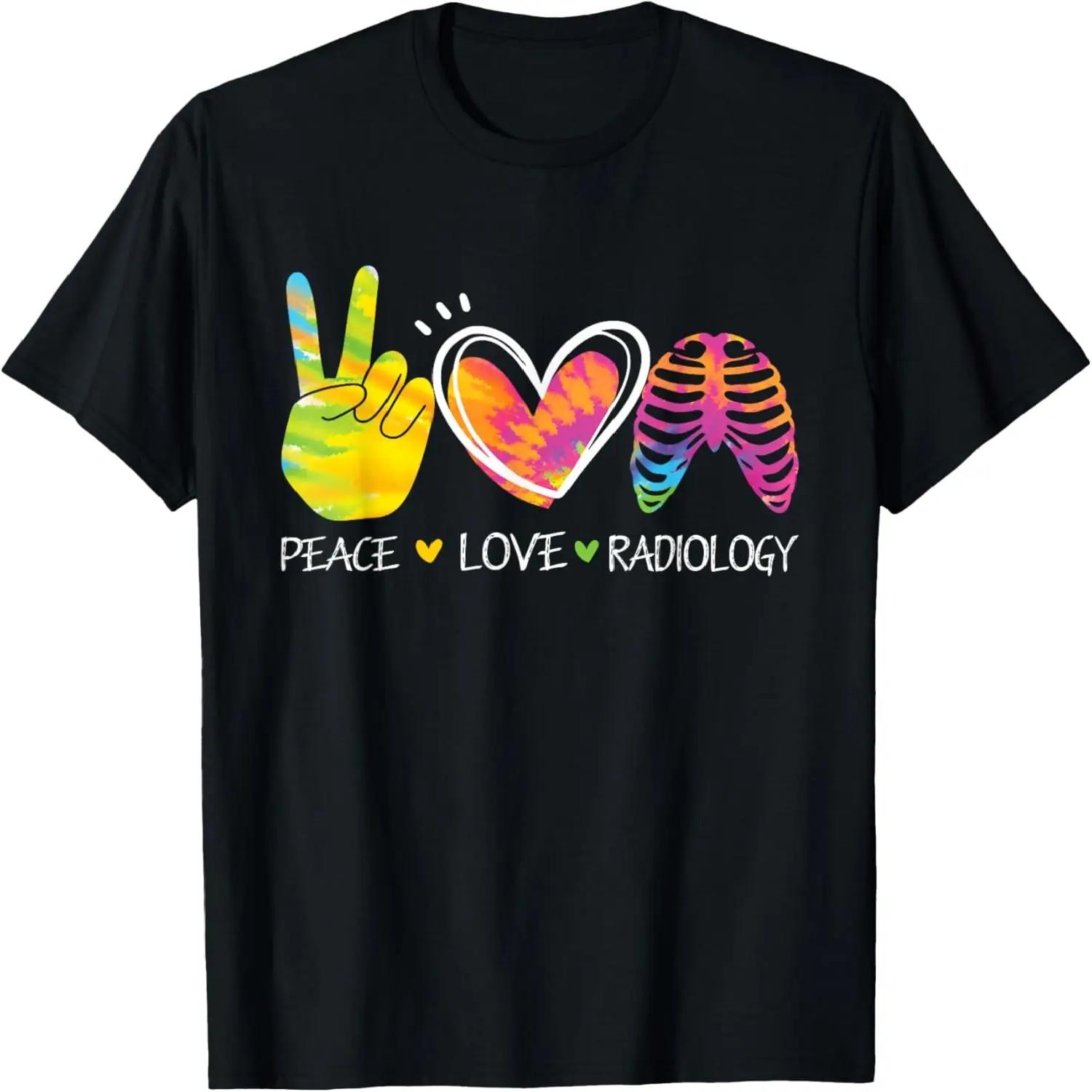 Мир Любовь Радиология - Радиолог Рентгенолог Радиация Футболка S