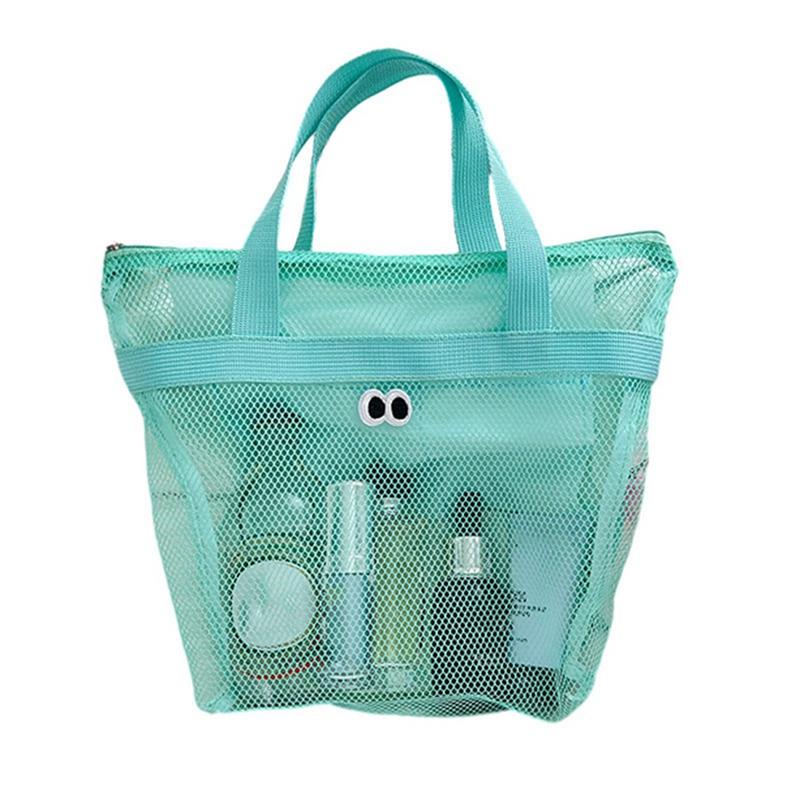 

Beach Bag Swimming Bag Bathroom Tote Transparent Mesh Bag Eye Pattern Deco