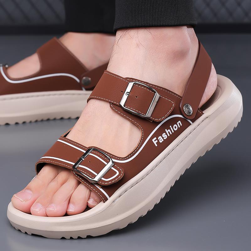 New men's sandals Comfortable sole style Daily office Outdoor leisure beach and tourist walking Summer breathable shoes 38-48
