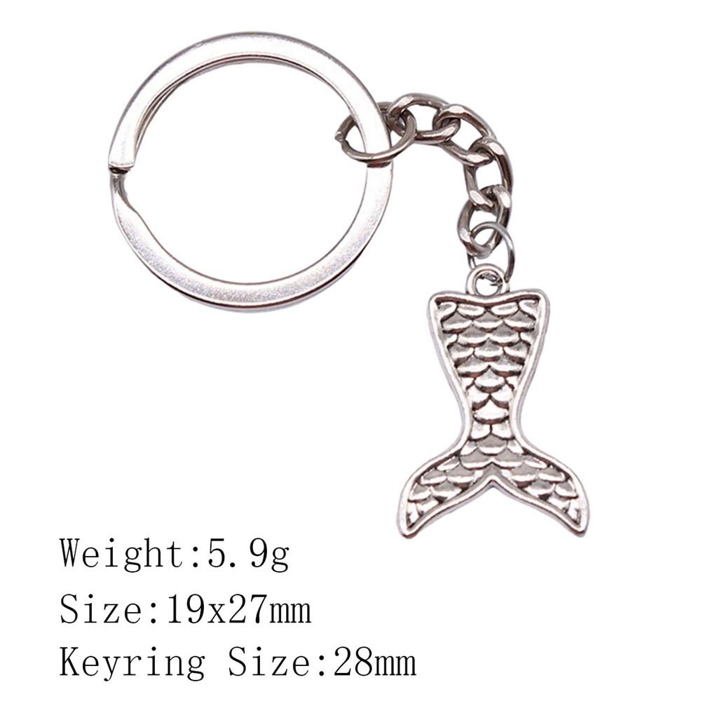 Mother's Day Keychain For Bags Seahorse Octopus Mermaid Key Ring Souvenir Men Chains