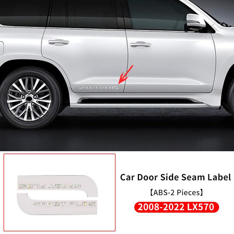 

Applicable to 2008-2022 Lexus LX570 450d Tailgate Label Modified Fender Side Seam Label Chrome Plated Decorative Accessories