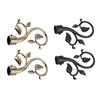 1 Pair Decorative Curtain Drapery Rod/Pole Finials Ends for 22mm Curtain Poles Fashionable Design Curtain Decorative