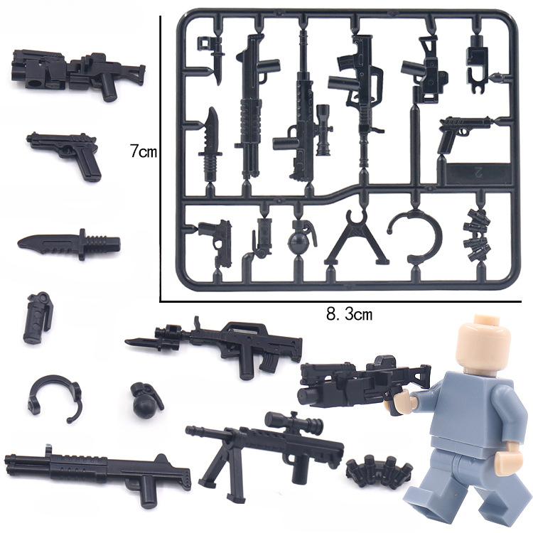 Military Building Block Doll Weapon Accessories Weapon Pieces Parts Children'S Toys Assembly Building Block