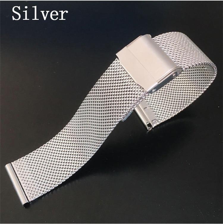 Milanese Watchband 12mm 14mm 16mm 18mm 20mm 22mm 24mm Universal Stainless Steel Metal Watch Band Strap Bracelet