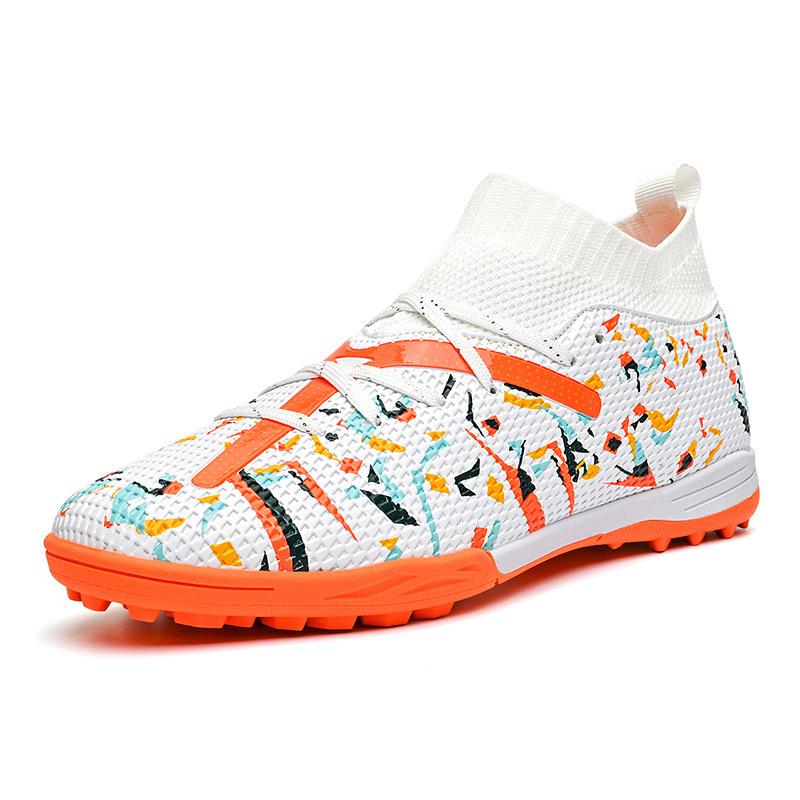 Broken Youth Artificial Grass Long Nails High-top Football Shoes Men's Training Women Into New Nail Sports Shoes