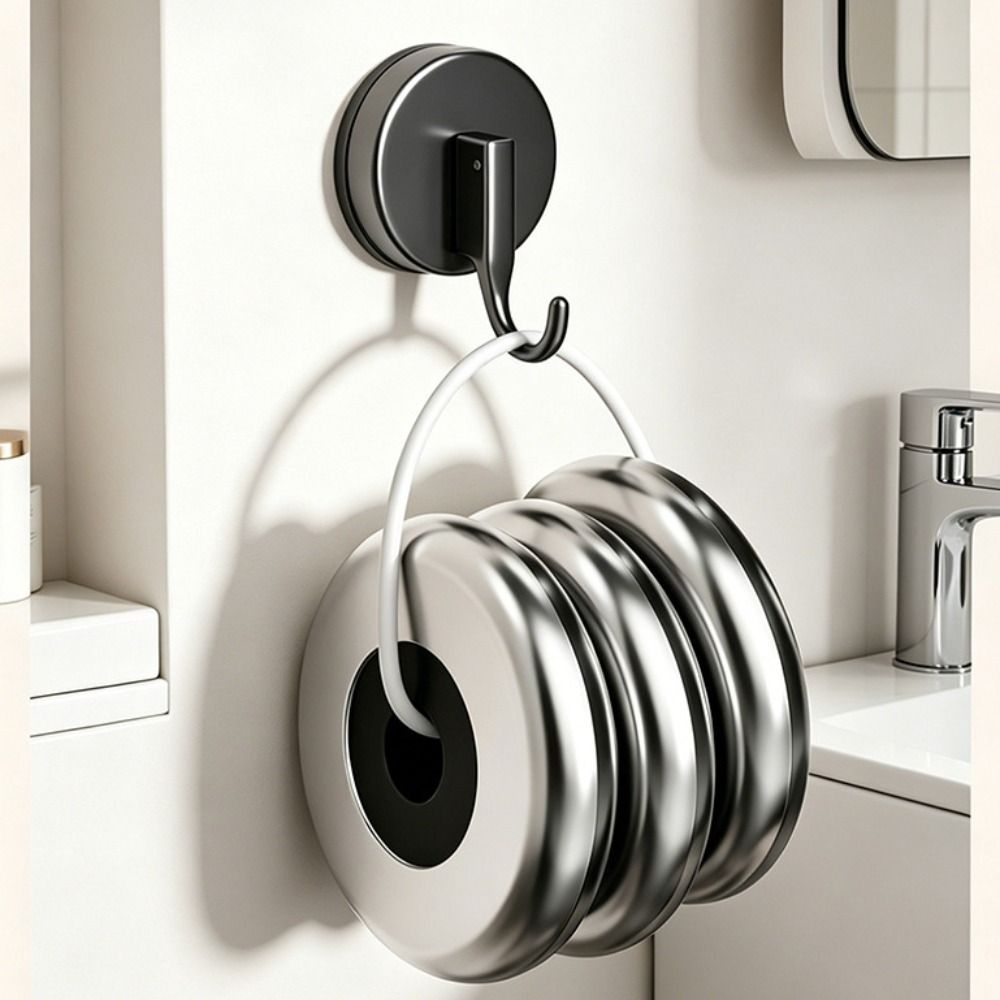 Vacuum Suction Suction Cup Hooks Waterproof Self-adhesive Wall-mounted Hooks Space Saving Reusable No Drilling Hooks Bathroom