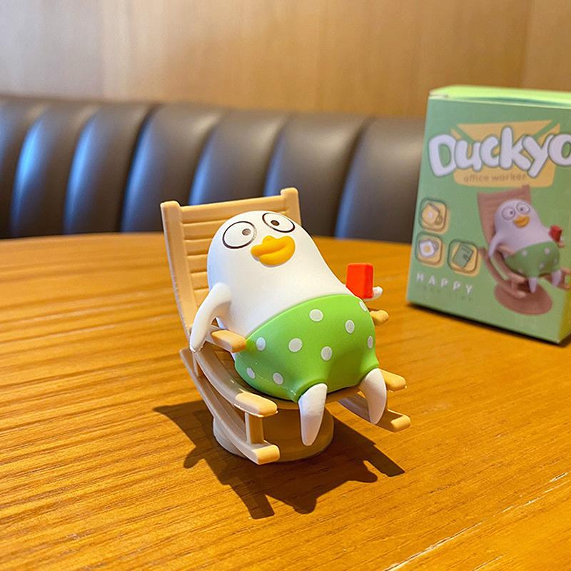 Funny Little Liu Duck Shaking Car Ornaments Statue Cartoon Little Liu Duck Car Decoration Cute Collection Car Bobblehead Figure