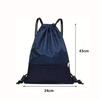 Sport Kordelzugtasche Einfacher Rucksack Herren- und Damen-Fitnessrucksack Leichte Basketballtasche Reißverschlusstasche