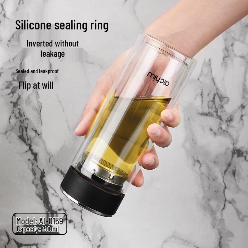 Ai Qiwu Spring Breeze Double-Walled Glass Cup