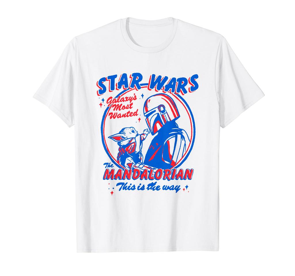 Star Wars The Mandalorian and Grogu Galaxy's Most Wanted T-Shirt