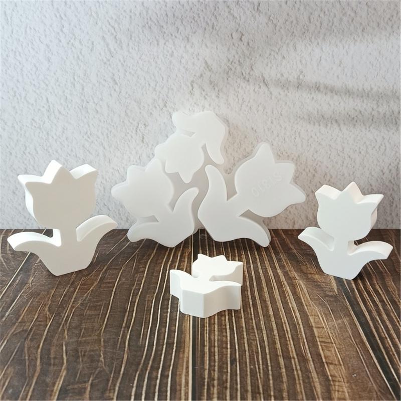 Tulips Molds Ornament Molds Silicone Mould Flowers Molds Baking Molds Concrete Molds Casting Molds for Home Decorations