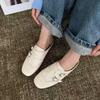 [Excluding Tax] Platform Half Slippers Retro Carved Square Head Loafers Women'S Shoes New British Style Bag Head Slippers