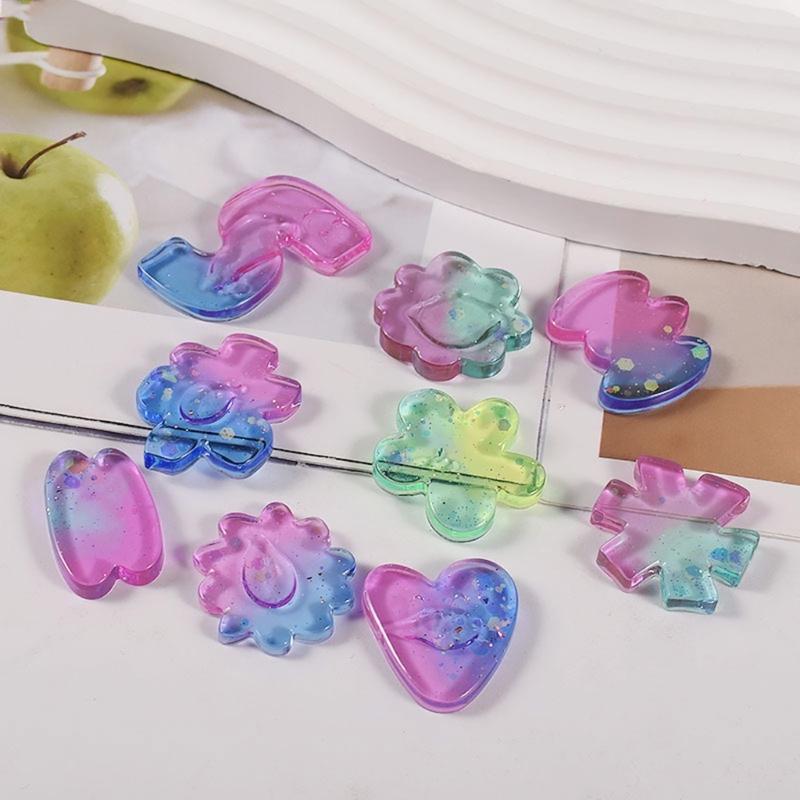 Irregular Flower Ring Silicone Molds Epoxy Resin Castin Molds for DIY Craft Projects, Rings Jewelry Making Nonstick