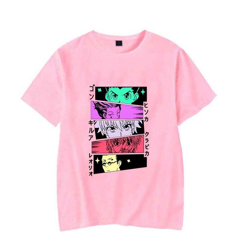 Hot GON FREECSS Killua Zoldyck Hisoka Print T-shirt Summer Casual Loose Anime T Shirt Fashion Women Men Harajuku Tops Tees