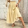 Women's Retro Plaid High-Waist A-Line Casual Skirt for Everyday Wear