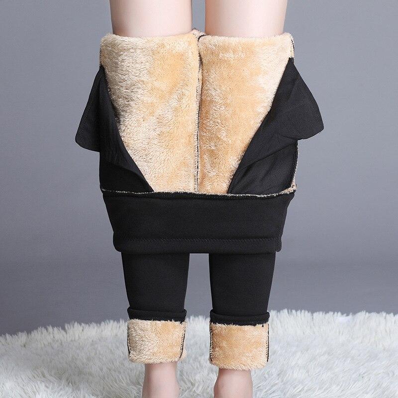 Winter Pants Slim Plus Velvet Fashion LeisureHight Waist Leggings Women Comfortable Stretch Keep Warm Casual Warm Leggings Women