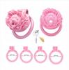 Puppy Dog Chastity Lock: Pink Mini CB Birdcage for Transgender Males
