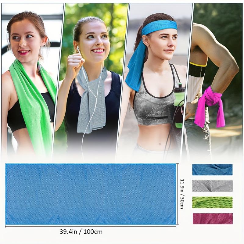 30x100MM Cooling Sports Towel, Instant Ice Towel for Gym and Running, Quick-Dry Microfiber Sweat Towel for Fitness and Outdoor Activities