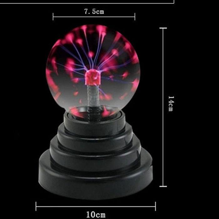 Lampe plasma - I-TOTAL - 3 pouces - Sensible au toucher et au son - Rechargeable USB