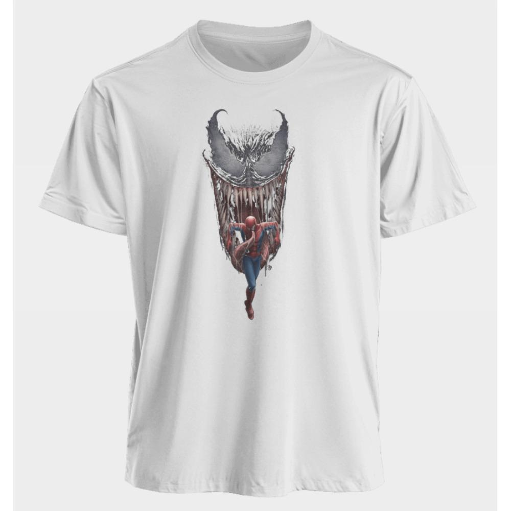 Men's and Women's T-shirts-Man Venom Summer American Spring and Autumn New Loose Fashion Niche Short Sleeves