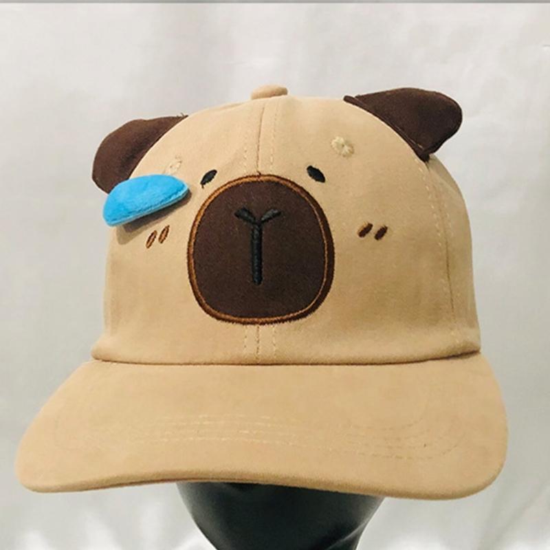 Lovely Snotty Dog Baseball Hat Long Brim Baseball Caps Outdoor Sunproof Headpiece