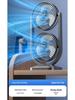 Dual-Head USB Fan: Portable 360° Rotating Desk Fan for Dorms and Outdoors