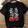 Women's Loose Fit Pure Cotton Short Sleeve Round Neck T-Shirt