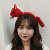 Cartoon Mascot Plush Headband Soft Pony Doll Headpiece Creative Horse Hair Hoop  Photo Props