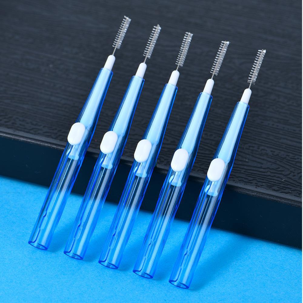 

Выдвижной межзубной ершик для ортодонтической чистки – 1 шт. 0.7mm 1 piece синий