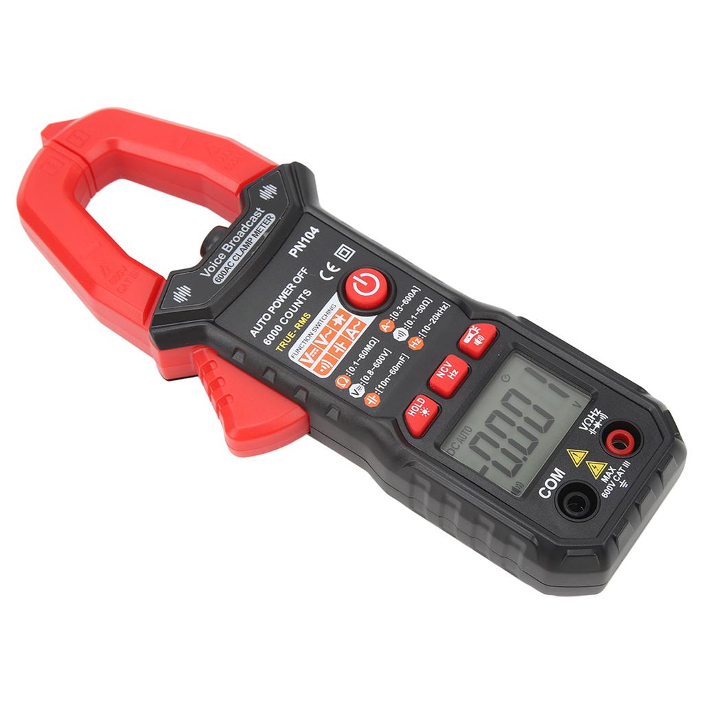 Zangenmultimeter Vollautomatisches Zangen AC DC Strom Spannung Widerstand Frequenzmessgerät Voltmeter Amperemeter