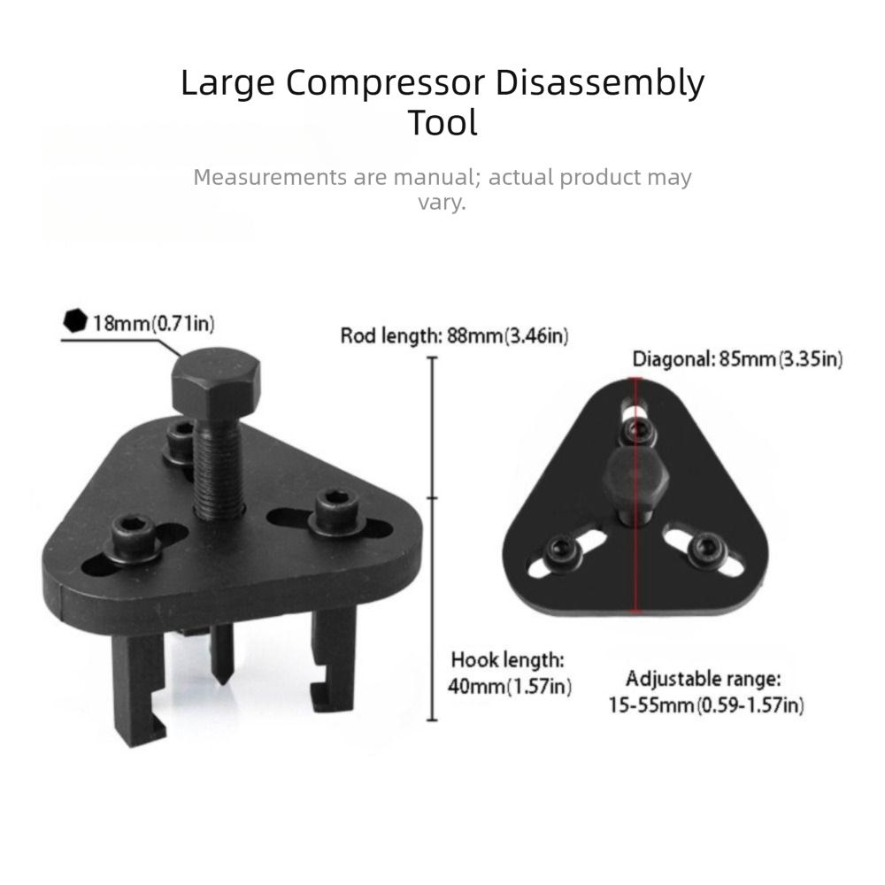 Portable Size Compressor Clutch Removal Tool AC Bearing Puller Tool Car Air Conditioner Repair