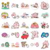 52 Kanahei Stickers: Cute Pink Rabbit Cartoon, Waterproof Decor for Notebooks & Planners