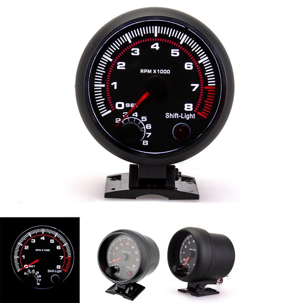 Compact Size 3.75 Inches Car Tachometer Engine Speed Gauge RPM Gauge