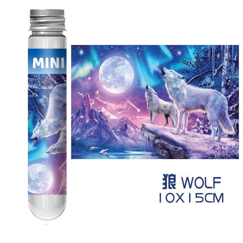 150PCS Mini Test Tube Oil Painting Jigsaw Puzzles Set Family Educational Toys Gifts for Adults Children Creative DIY Puzzle Game