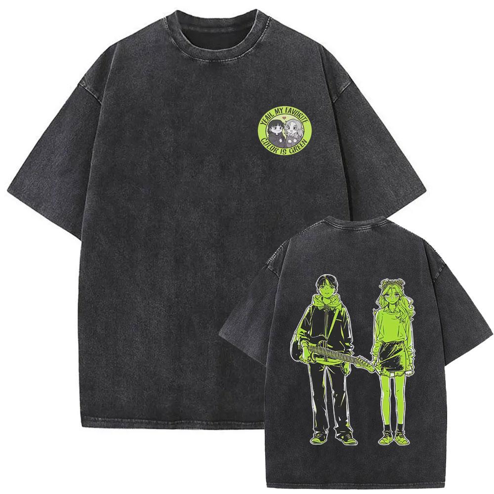 Aya Osawa Shirt Vintage Washed Unisex Oversized The Guy She Was Interested In Wasnt A Guy At All Streetwear Gift Clothing Tops