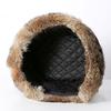 Men's Caps Warm Natural Rabbit Fur Bomber Hat With Earflaps Winter Hot Sale Unisex Warm Russian Ushanka Hat Real Rabbit Fur Hats