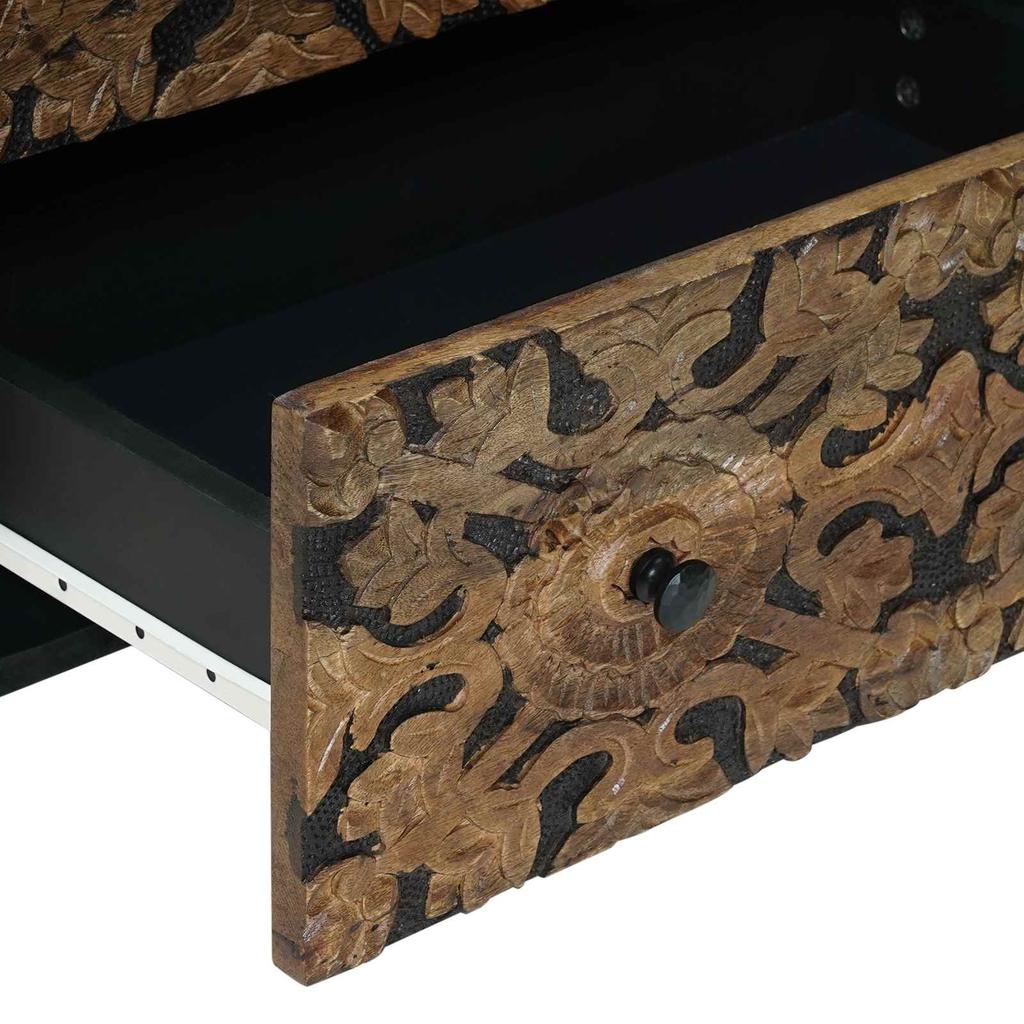 Sideboard 2 Pieces Brown 60 x 33.5 x 75 cm Solid Mango Wood