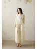 2025 Summer Artistic Retro Cotton Embroidered Half Skirt - Chinese Zen Style for Women