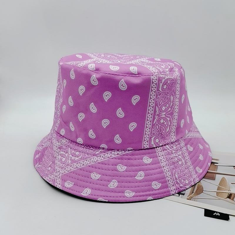 ins European and American style cashew nut print fisherman's hat men's and women's tide street fashion sunscreen hat sun hat basin hat