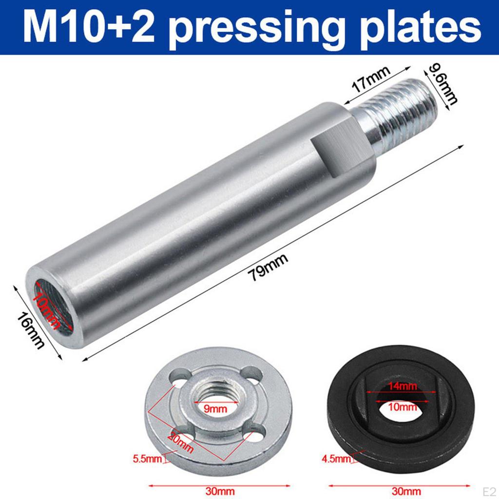 Angle Extension Connecting Rod, 80mm Rotary Shaft Set for 100 Type And Polisher,