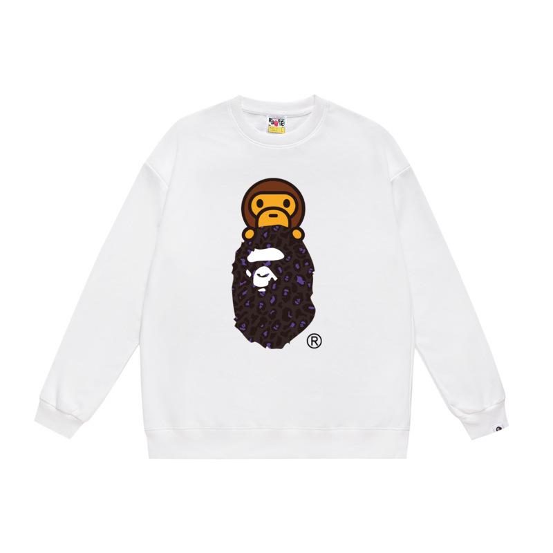 Ape Head Print Unisex Casual Loose Pullover Sweatshirt - Autumn/Winter Trend for Teens
