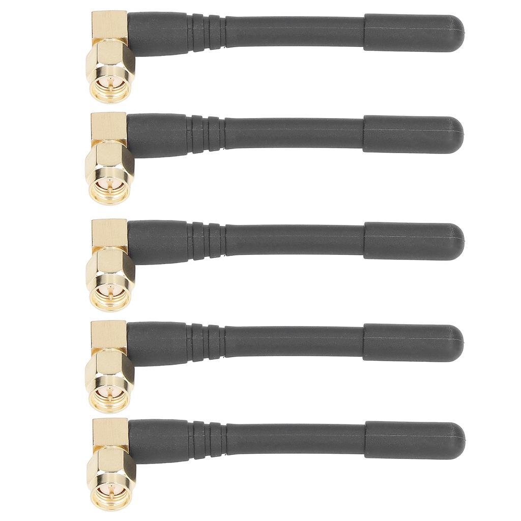 5PCS High Gain Antenna SMA Male Elbow Connector Omnidirectional Antenna for Wireless System