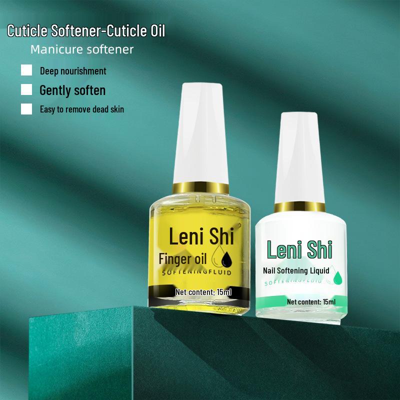 Nail Care Set: Shiny, Nourishing Cuticle Softener & Long-Lasting Polish for Salon-Quality Results